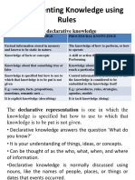 Representing Declarative vs Procedural Knowledge