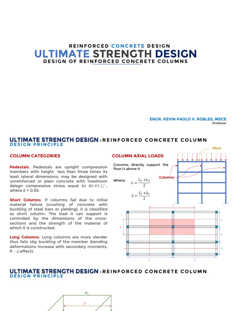 Reinforced Concrete Column Design Guide | PDF | Ultimate Tensile ...