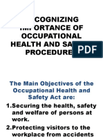 Importance of Health and Safety Procedures