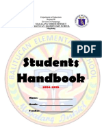 Balitucan Elementary School Student Handbook