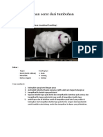 Serat tumbuhan membuat kambing kapas