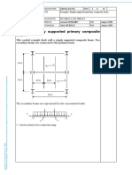 Simply Supported Primary Composite Beam