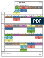 PIFD Foundation Year Time Table for Semester 1 Session 2019-20