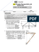 Evaluación Parcial Mecánica de Materiales