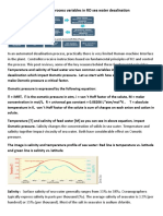 Reverse Osmosis: Common Process Variables in RO Sea Water Desalination