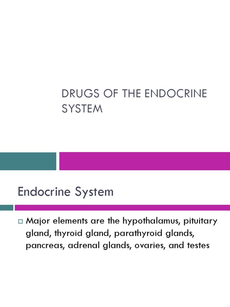 Drugs Of The Endocrine System Adrenocorticotropic Hormone Endocrine