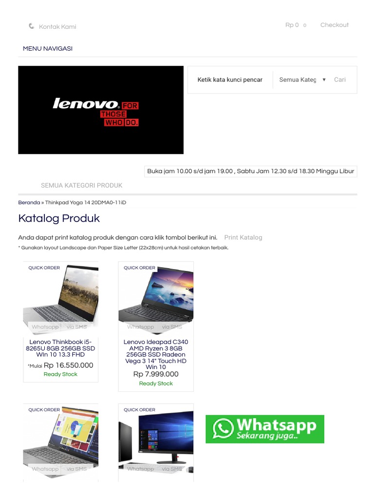 Katalog - Lenovo Jakarta | PDF | Office Equipment | Computer Hardware