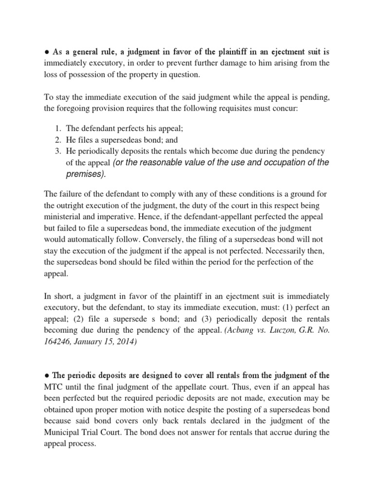 Supersedeas Bond PDF Supersedeas Bond Lawsuit