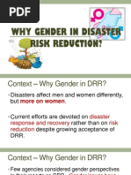 Why Gender in DRR