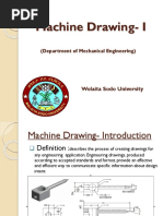 Machine Drawing-I: (Department of Mechanical Engineering)