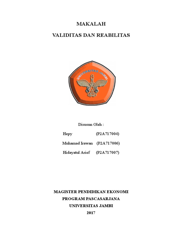 360877196 Makalah Validitas Dan Reabilitas Doc