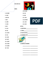 Workbook 6.1 Numbers Over 101