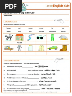 Grammar Chants Renata Lives in a Big Old House Worksheet