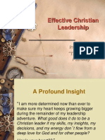 Effective Christian Leadership: Inner Life (1) The Leader 'S Pathway
