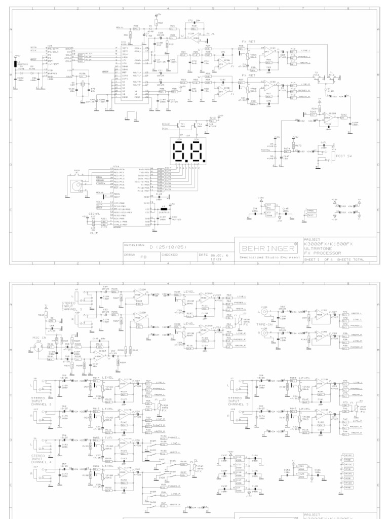 Behringer K3000FX Schematics PDF