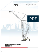 Sany scc7500 750 Ton Crawler Cranes PDF