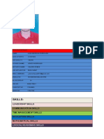 Skills:: Leadership Skills Communication Skills Time Management Skills Navigation Skills Mathematical Skills