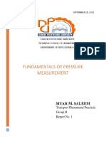 Transport Phenomena Lab Report 1