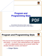 Program and Programming Style: The Practice of Programming