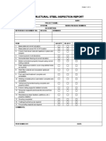 Structural Steel Inspection Report