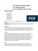 Comparison of Numerical and Verbal Rating Scales To Measure Pain Exacerbations in Patients With Chronic Cancer Pain