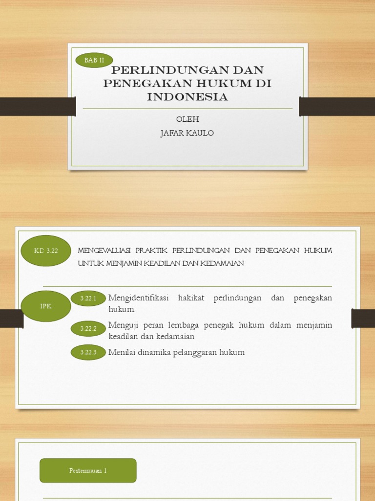 Perlindungan Dan Penegakan Hukum Di Indonesia