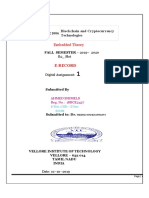 Embedded Theory: CSE1006 Blockchain and Cryptocurrency Technologies