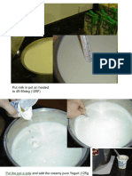 Put Milk in Pot An Heated To 45-50deg (125F)