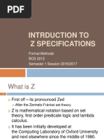 BCS2213 - Introduction To Z Specification