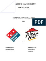 Download Pizza Hut and Dominos A comparative analysis by Anand Dhawan SN42978212 doc pdf