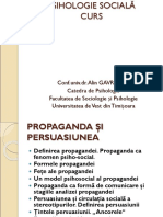 Psihologie Sociala Gavreliuc 12 Propaganda Si Persuasiunea