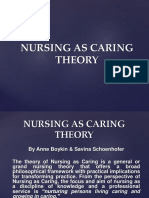 Nursing As Caring Theory