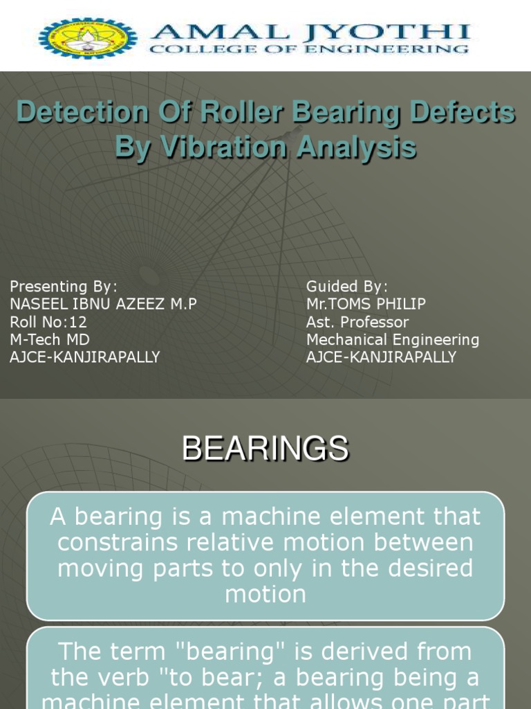 Roller Bearing Defect Detection via Vibration | PDF | Sampling (Signal ...