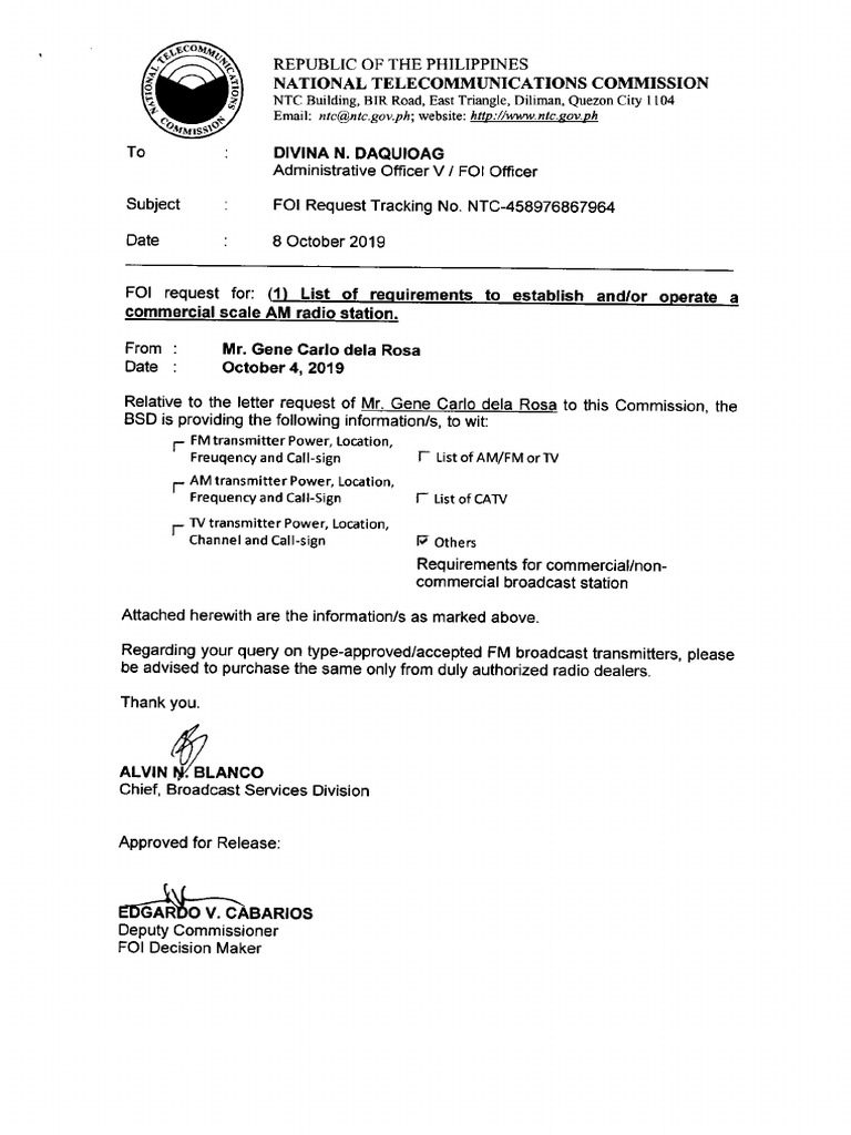 R ' Call-Sign R - Call-Sign R ' Call-Sign: National Telecommunications ...