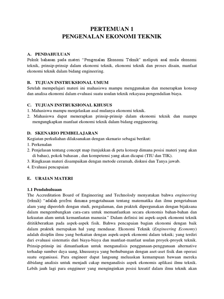 Pertemuan 1 | PDF
