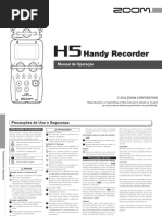 Manual Gravador Zoom H5 Português