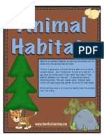 Animal Habitats Activity