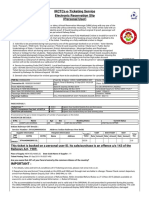 Irctcs E-Ticketing Service Electronic Reservation Slip (Personal User)