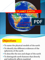 The Planet Earth: Ed Sci 201 (Earth Science)