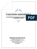 Taxation Assignment: An Overview of Double Taxation Avoidance Agreements: India