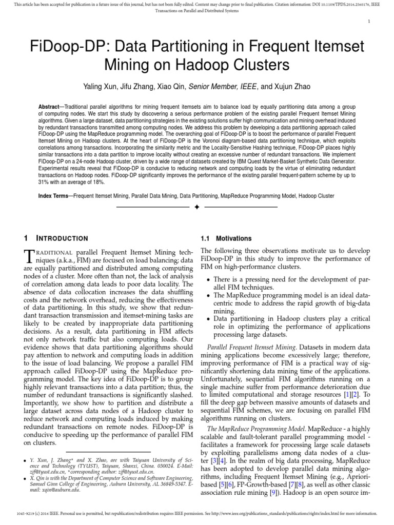 Mining Bdxun2016 | PDF | Apache Hadoop | Map Reduce