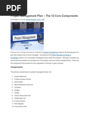 Project Management Plan