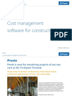 Presto Cost Management For Construction