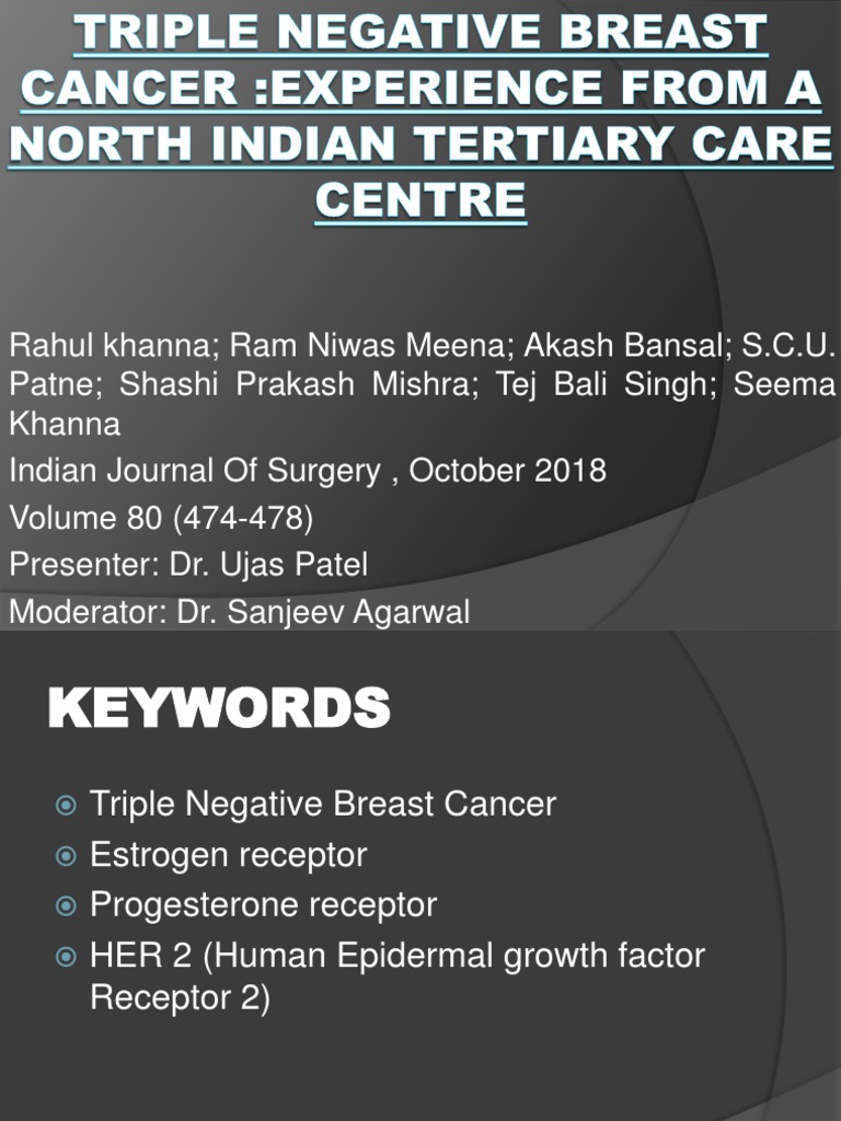 Triple Negative Breast Cancer | PDF | Breast Cancer | Cancer