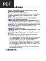 Demand Factor Load Factor