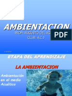 Ambientación en el medio acuático