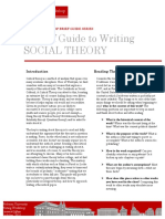 A Brief Guide To Writing Social Theory