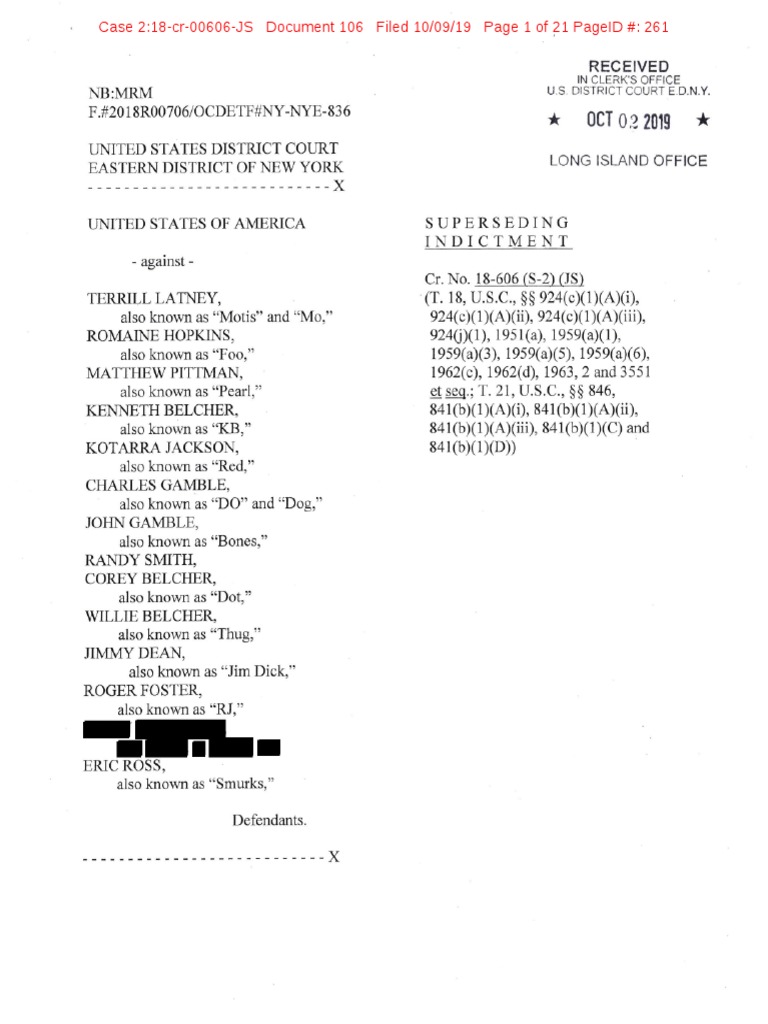 Superseding Indictment | PDF | Business | Law