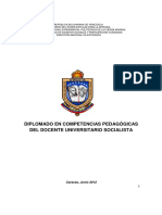 Diplomado en Competencias Pedagógicas Docente Universitario Socialista UNEFA