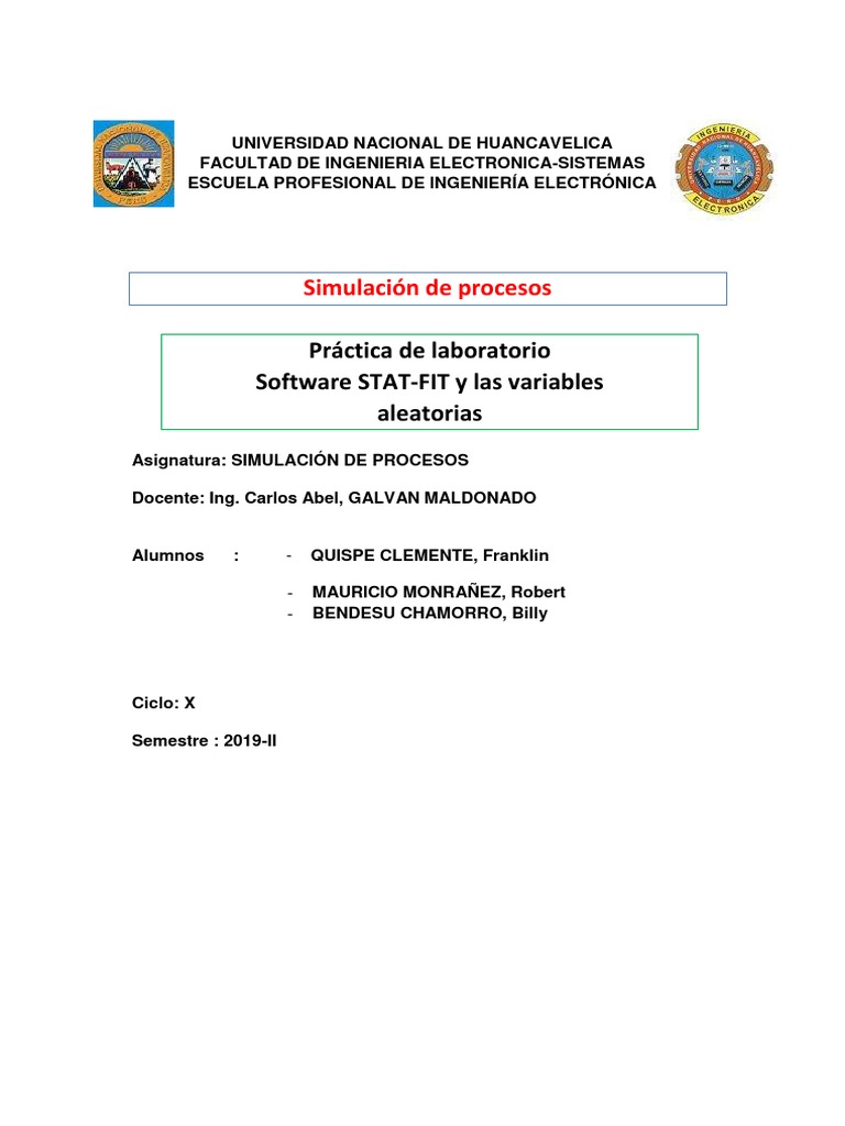 Simulación y Análisis con Stat-Fit | PDF | Prueba de hipótesis ...